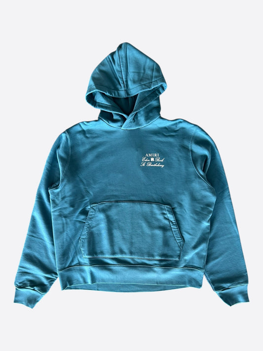 Amiri Eden Rock Blue & White St. Barthelemy Hoodie
