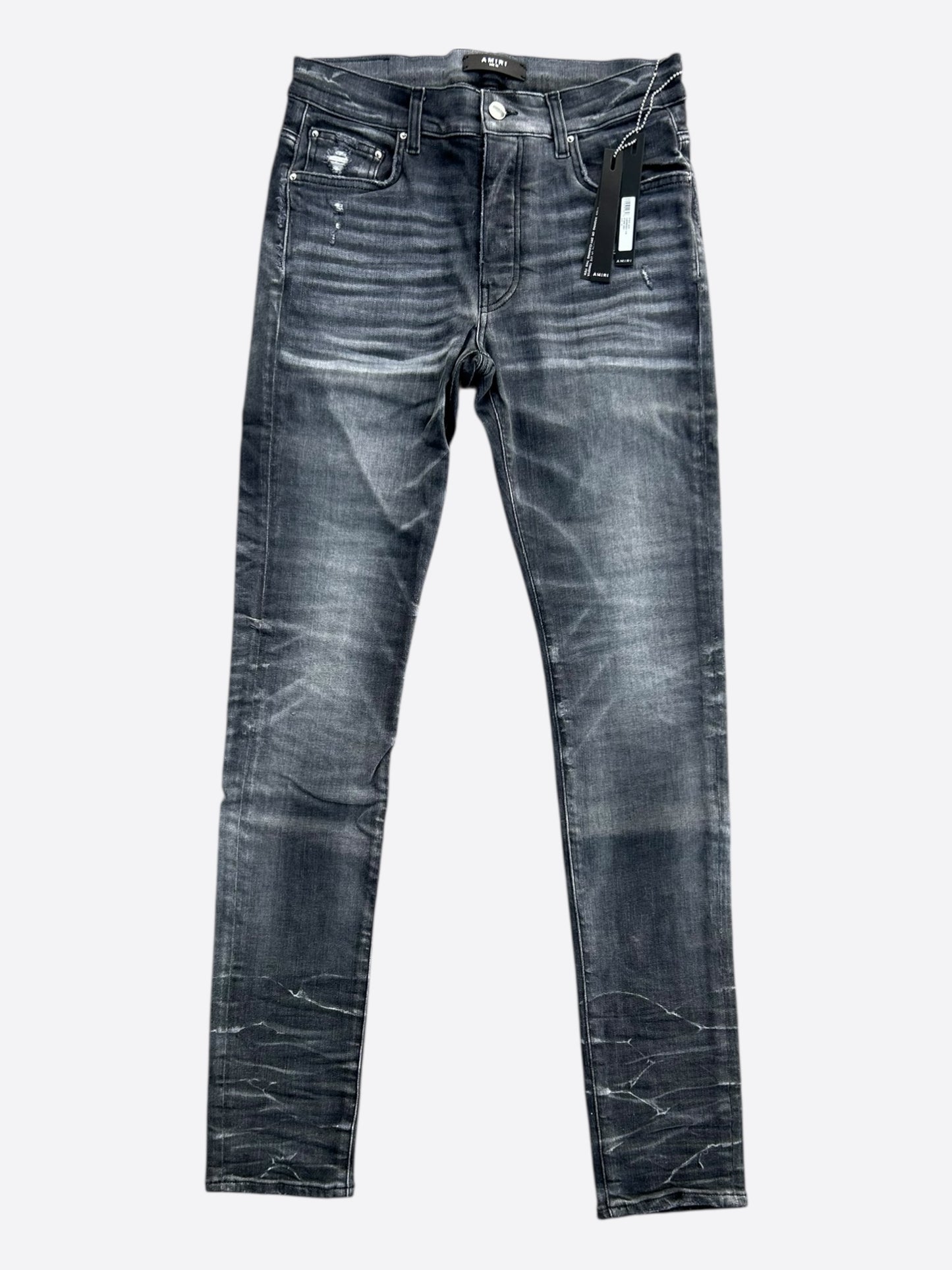 Amiri Storm Grey Stack Jeans