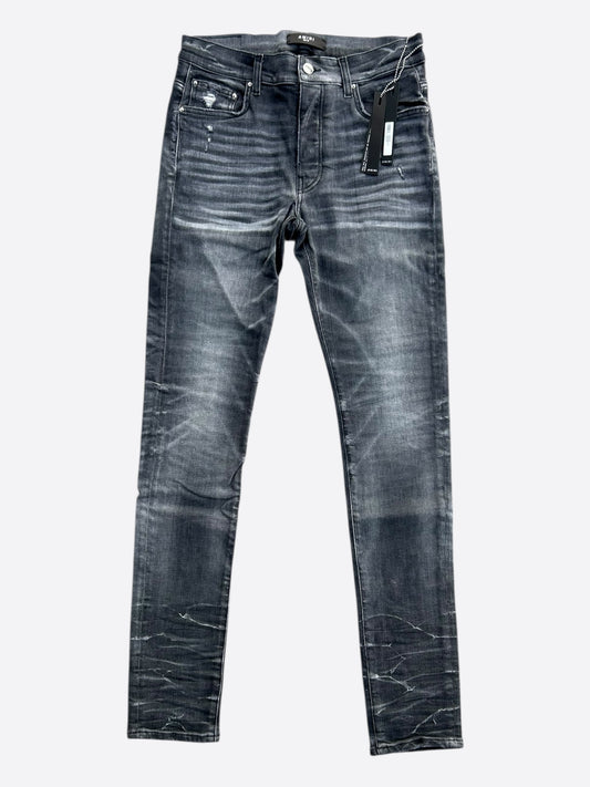 Amiri Storm Grey Stack Jeans