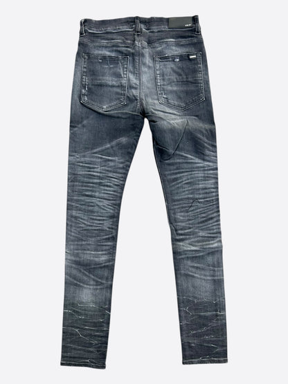 Amiri Storm Grey Stack Jeans