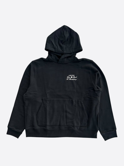 Amiri Eden Rock Black & White St. Barthelemy Hoodie