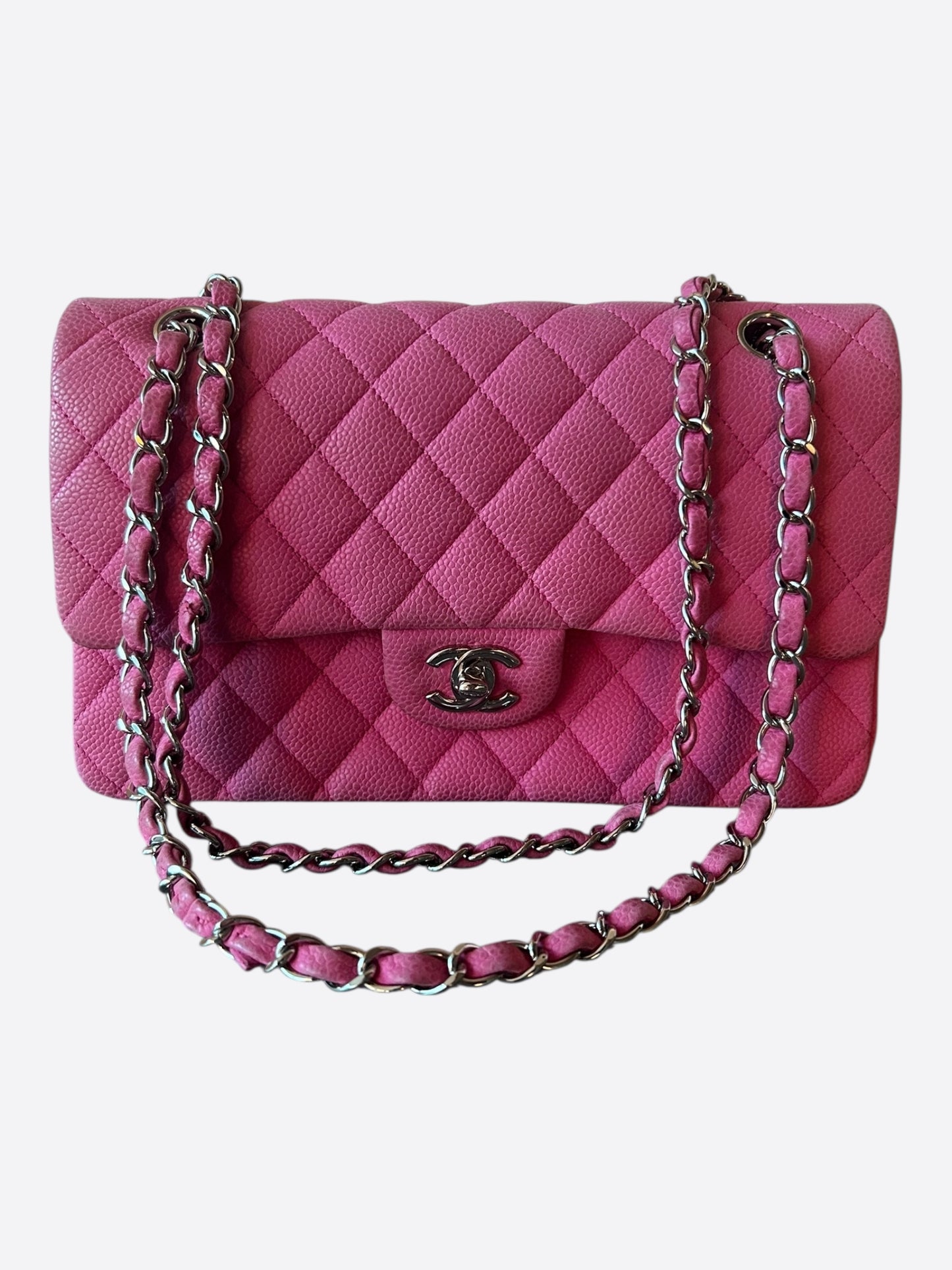 Chanel Pink Caviar Quilted Medium Flap Bag