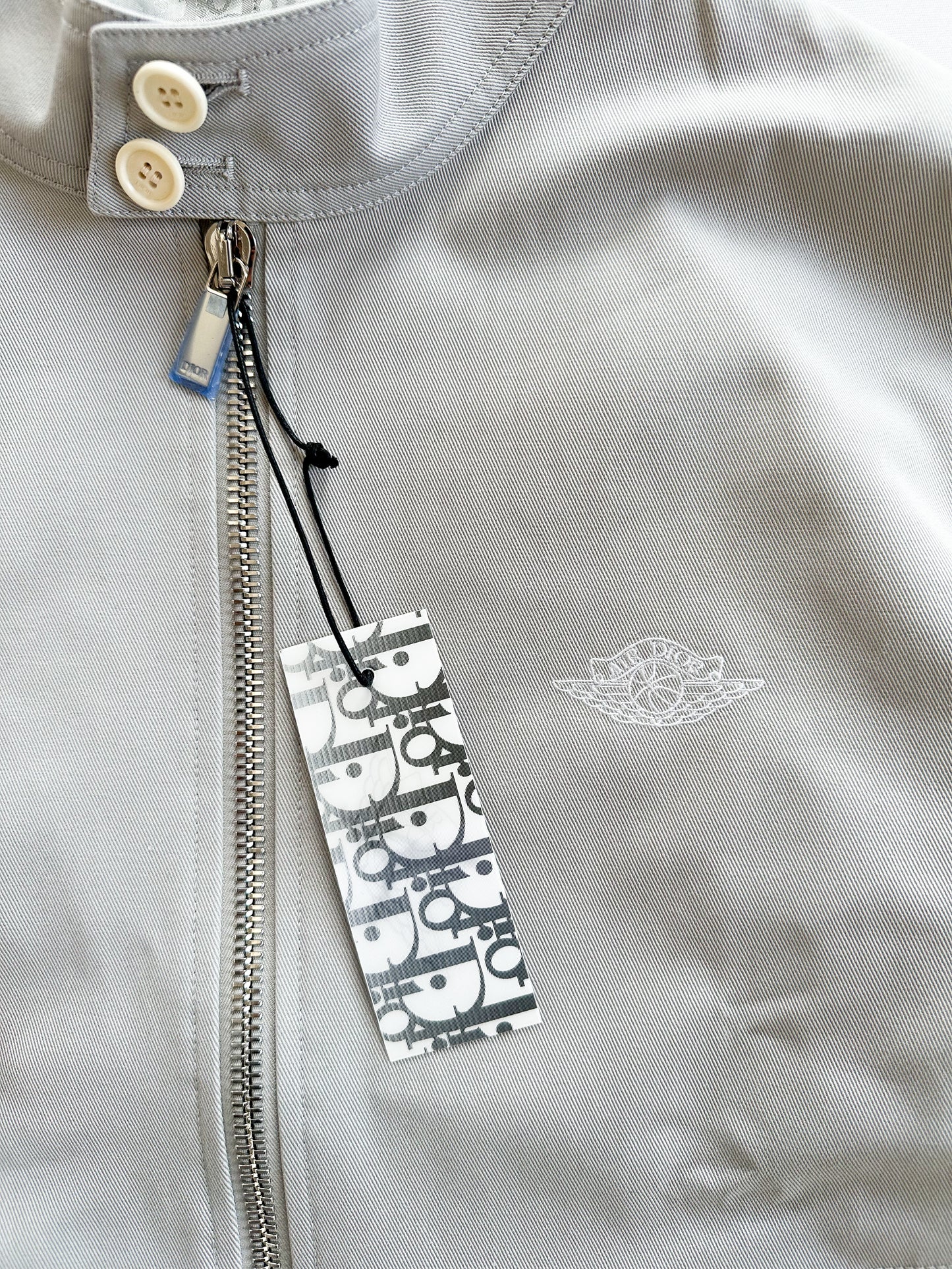 Dior Jordan Air Dior Grey Embroidered Jacket