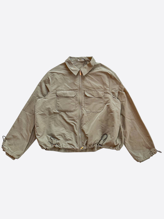 Dior Tan Zip Up Windbreaker