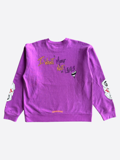 Chrome Hearts Matty Boy Purple More Not Less Sweater