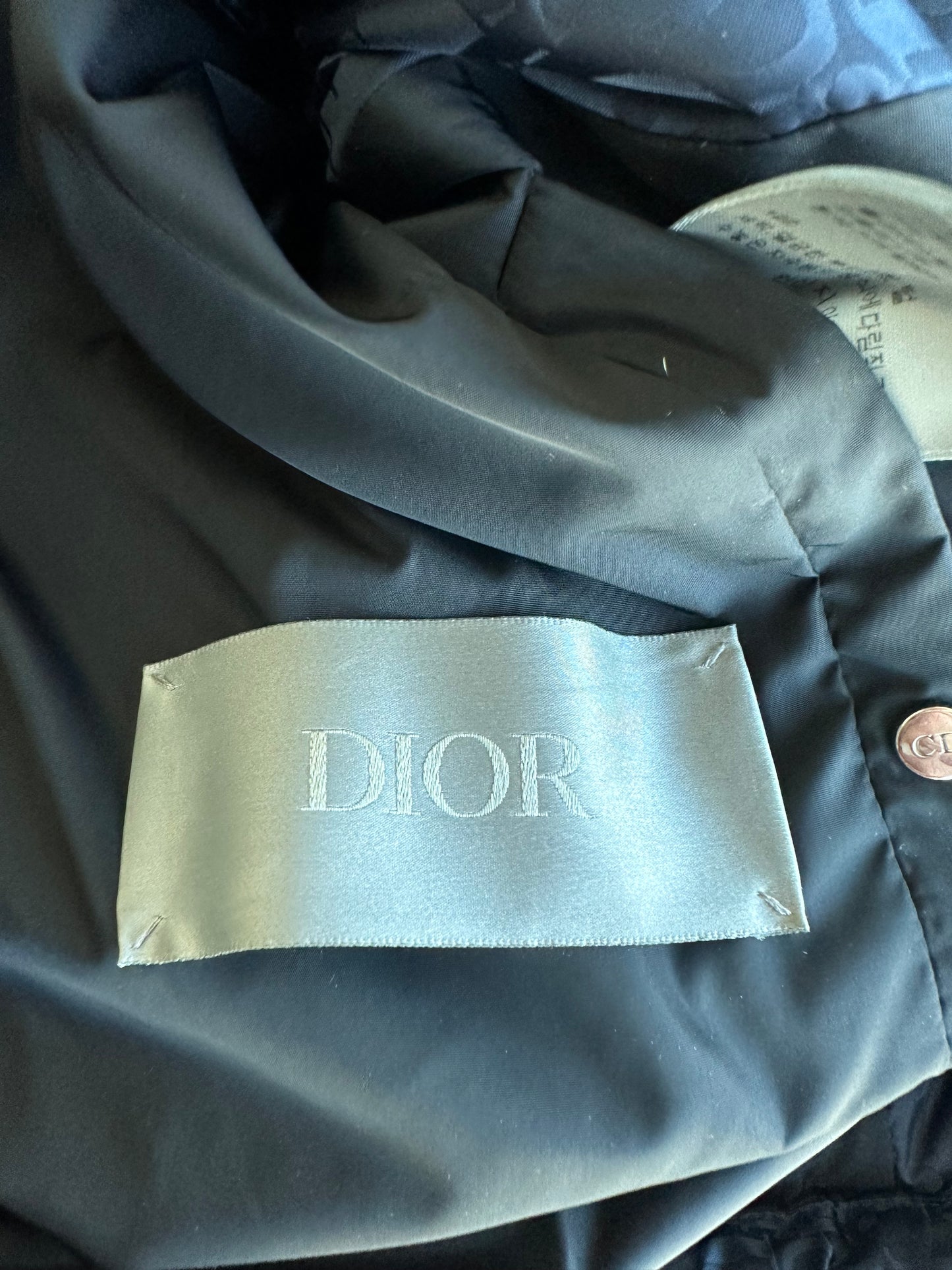 Dior Navy Oblique Puffer Jacket