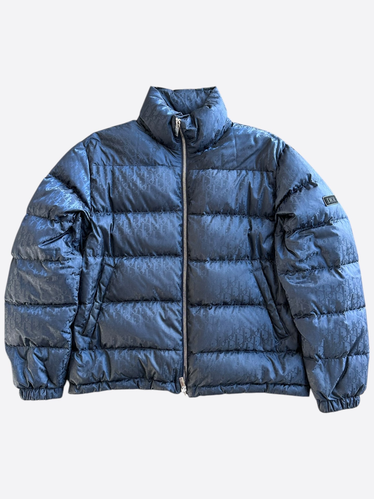 Dior Navy Oblique Puffer Jacket