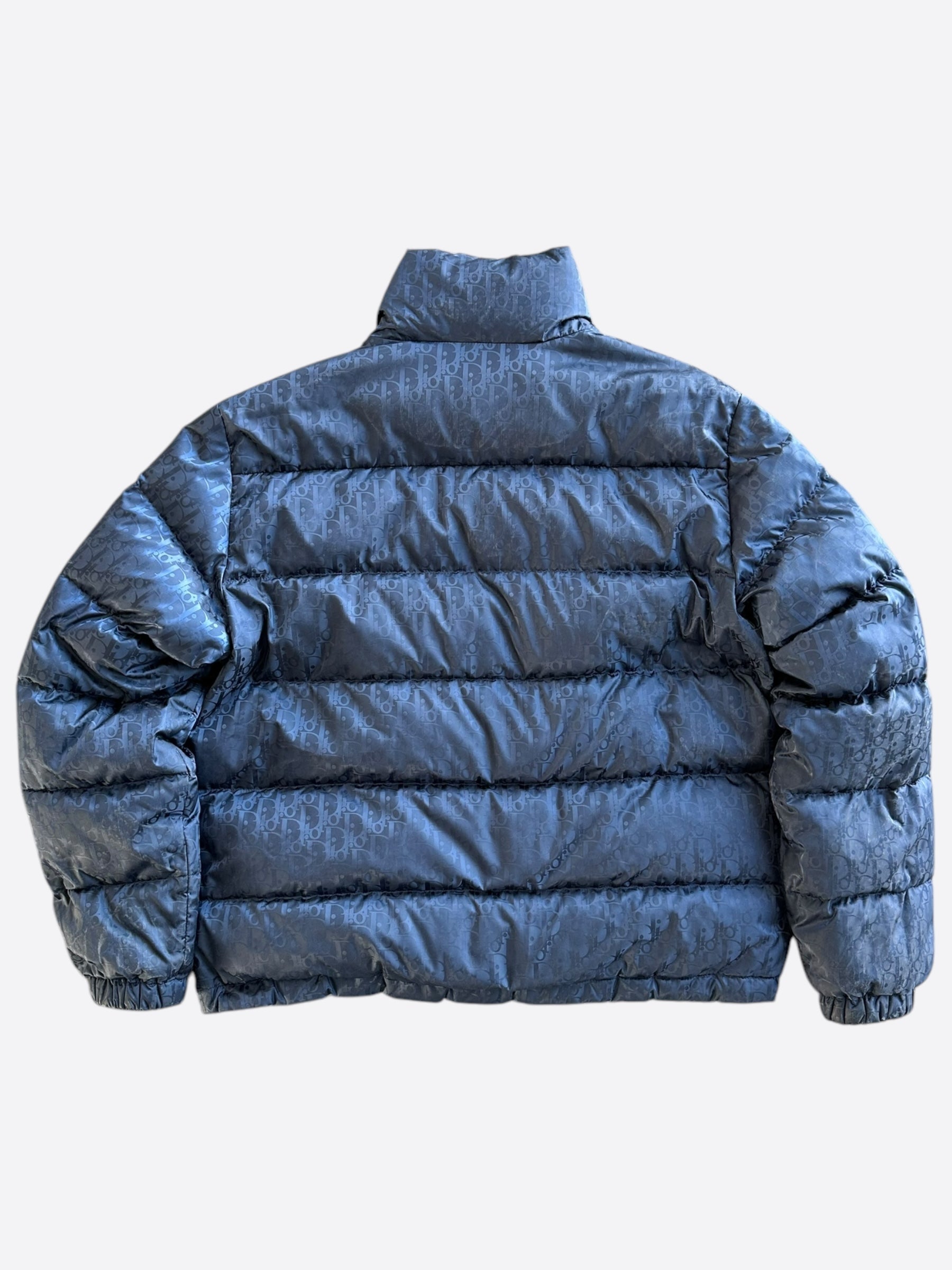 Dior Navy Oblique Puffer Jacket – Savonches