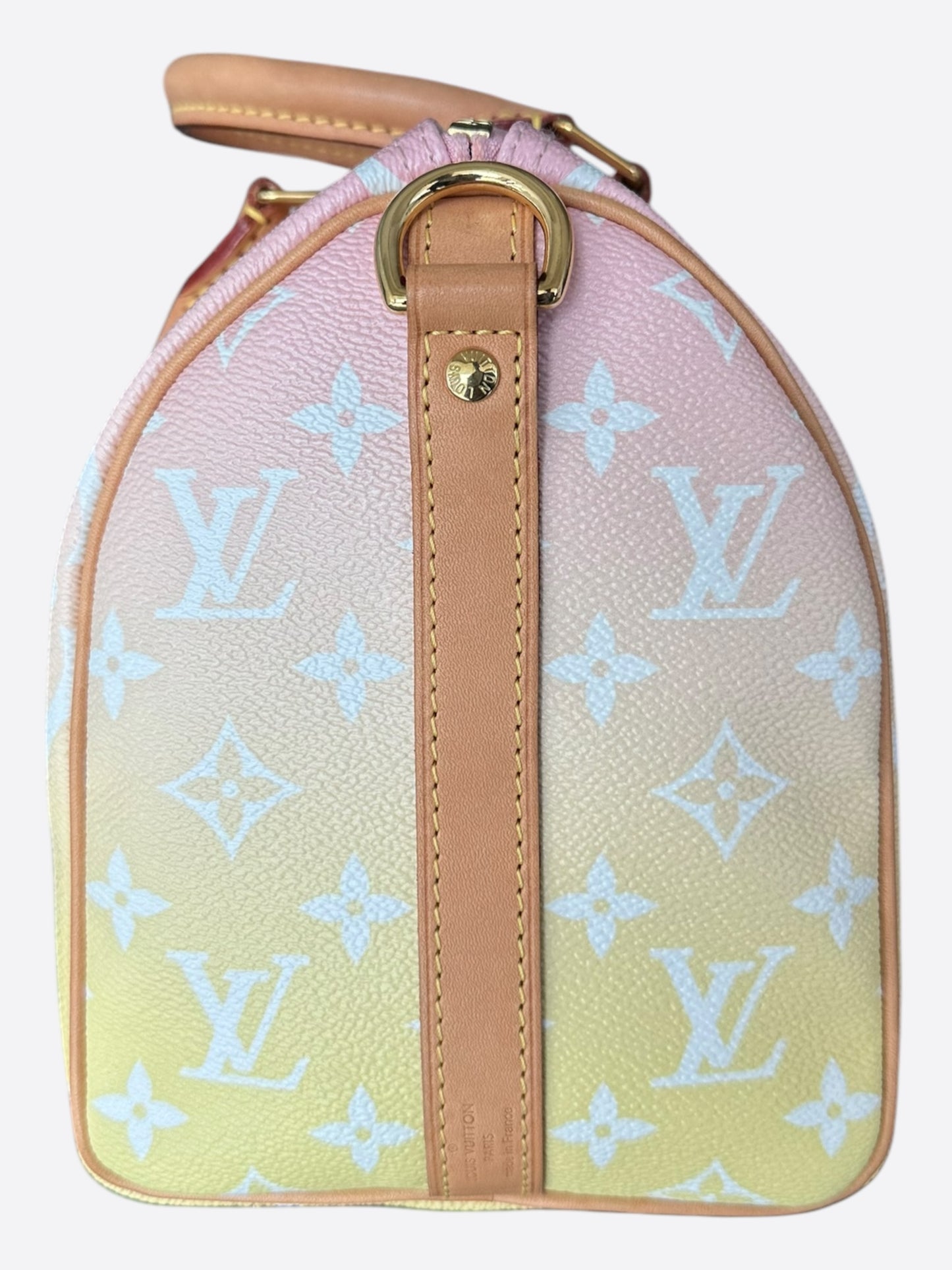 Louis Vuitton Pink & Yellow By The Pool Monogram Speedy 25