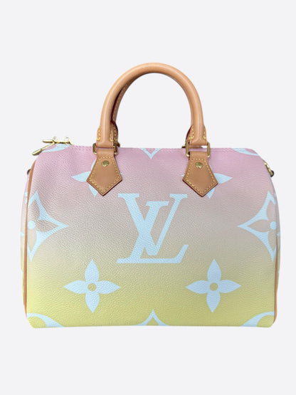 Louis Vuitton Pink & Yellow By The Pool Monogram Speedy 25