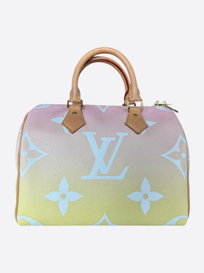 Louis Vuitton Pink & Yellow By The Pool Monogram Speedy 25