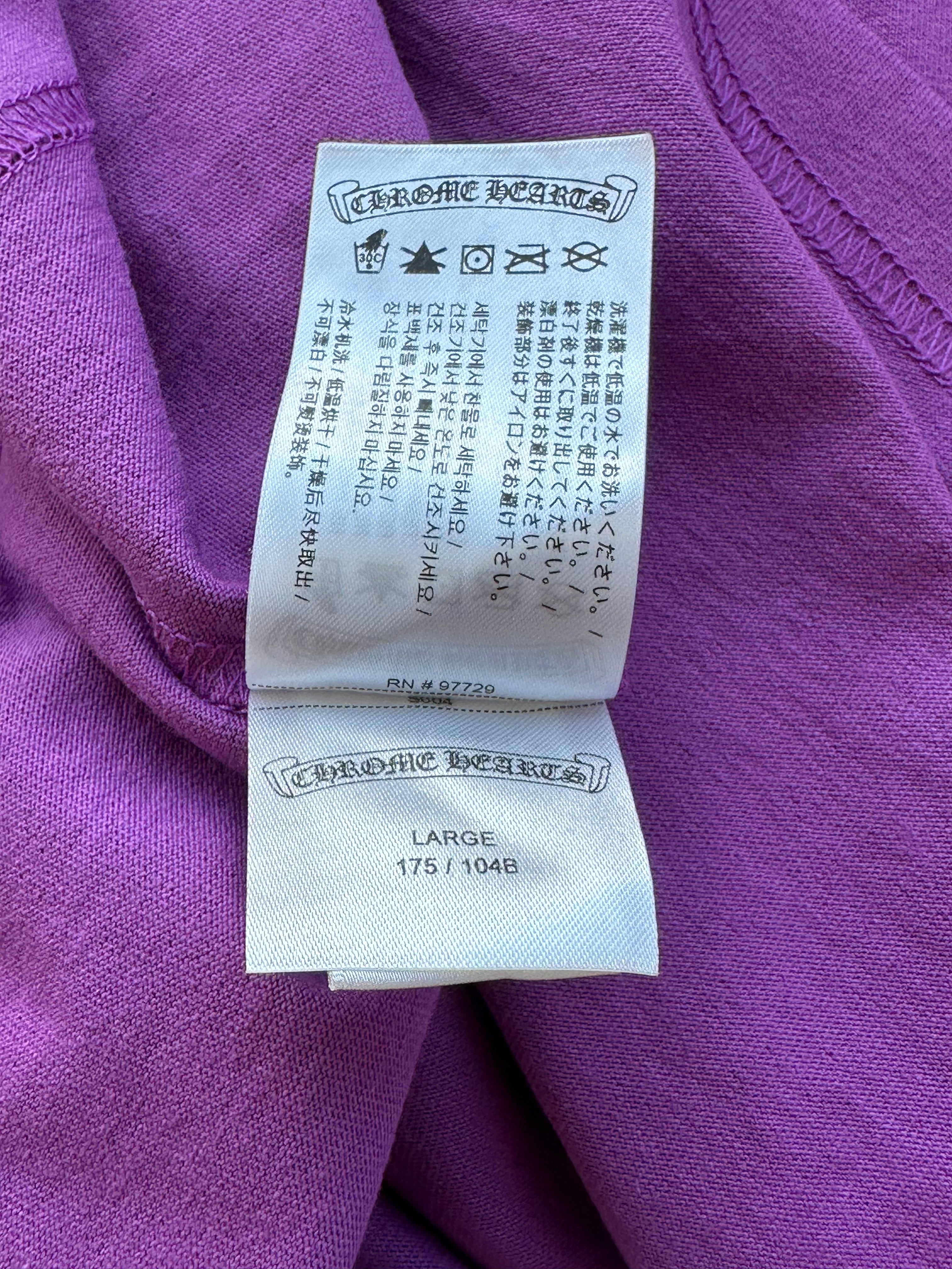 Chrome Hearts Matty Boy Purple More Not Less Longsleeve T