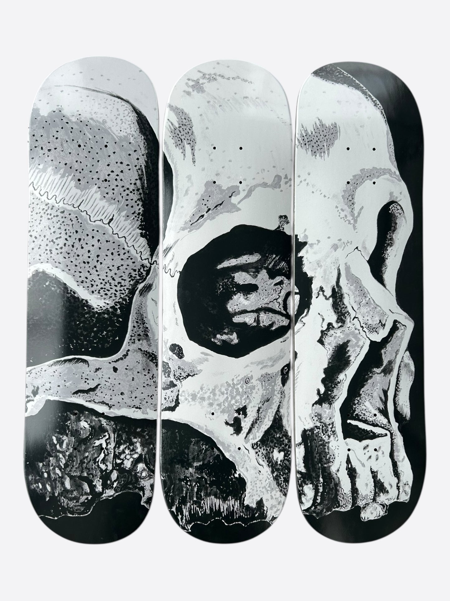 Amiri Wes Lang Black & White The Dream 3 Piece Skate Deck Set