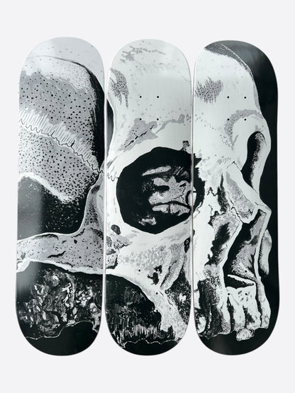 Amiri Wes Lang Black & White The Dream 3 Piece Skate Deck Set