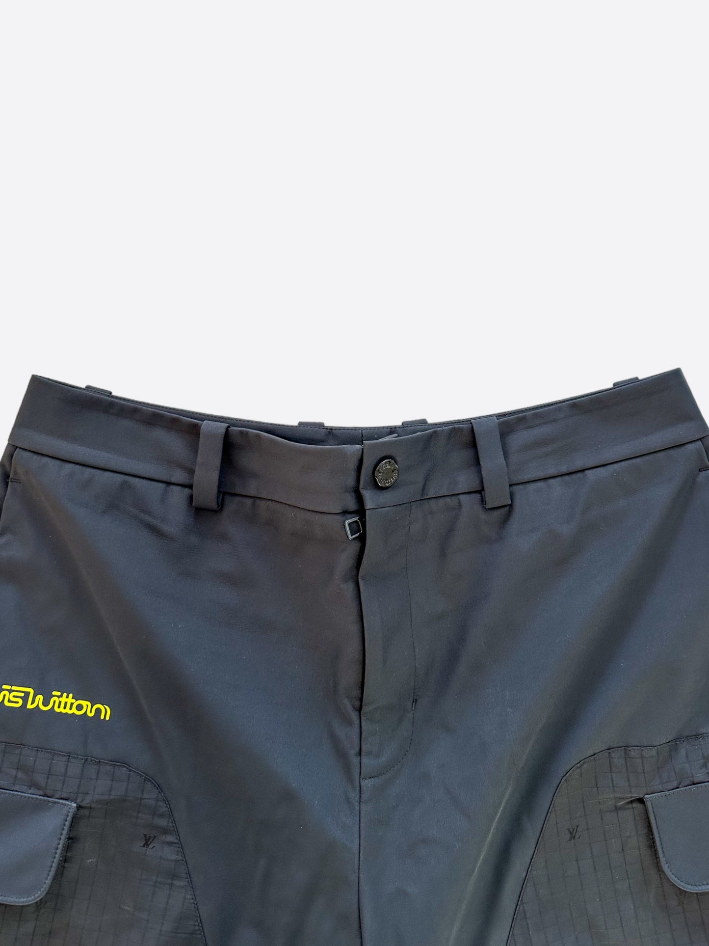 Louis Vuitton Black Monogram Convertible Ripstop Cargo Pants