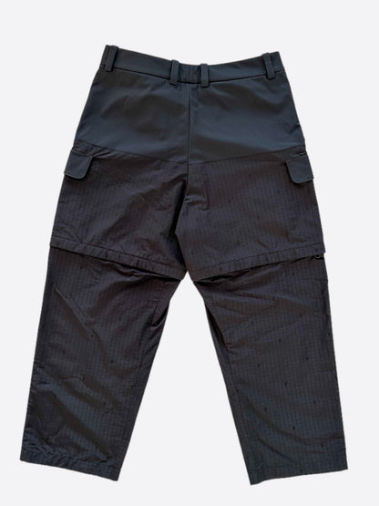 Louis Vuitton Black Monogram Convertible Ripstop Cargo Pants