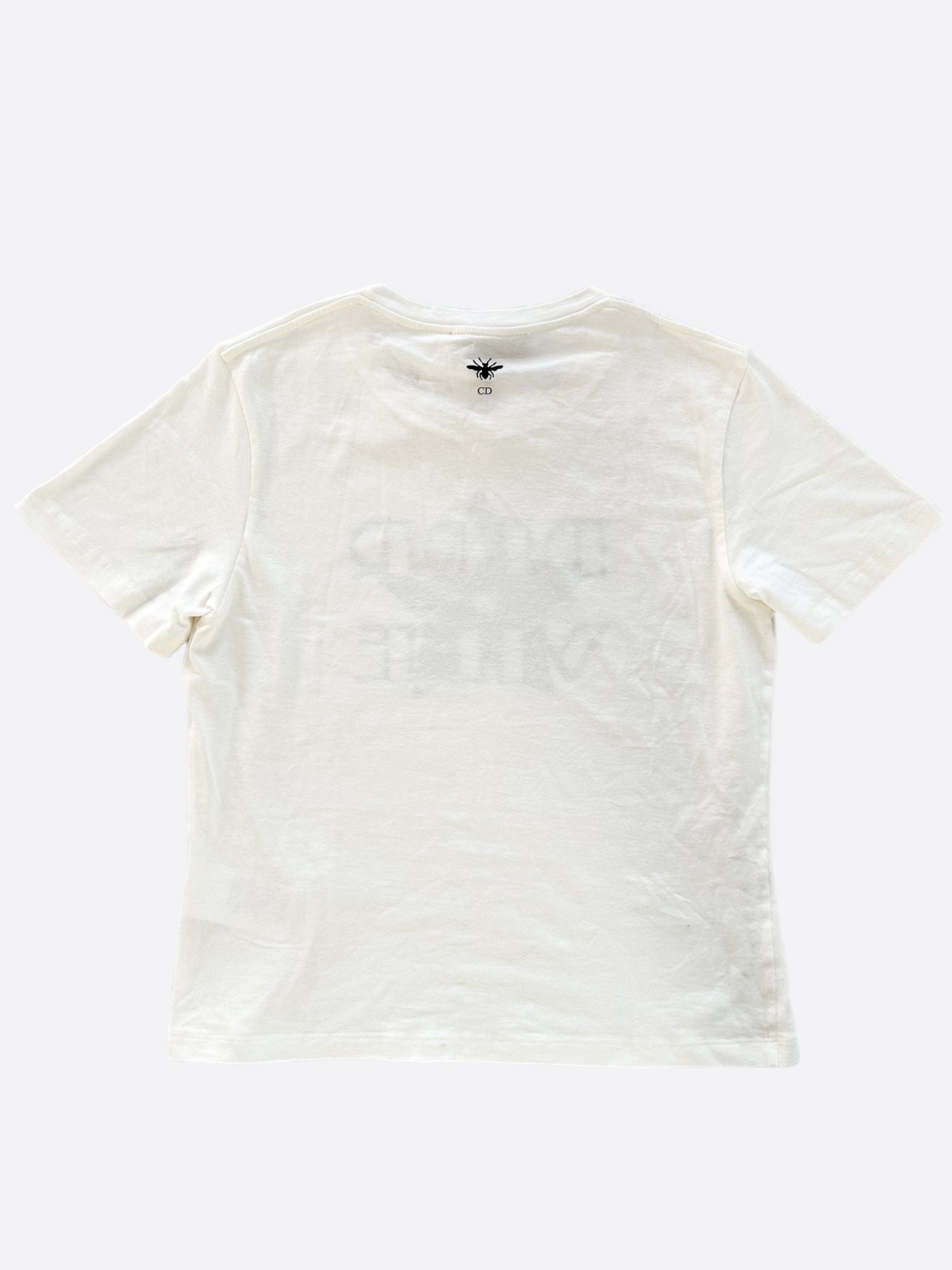 Dior White Dior Vibe Embroidered Women's T-Shirt