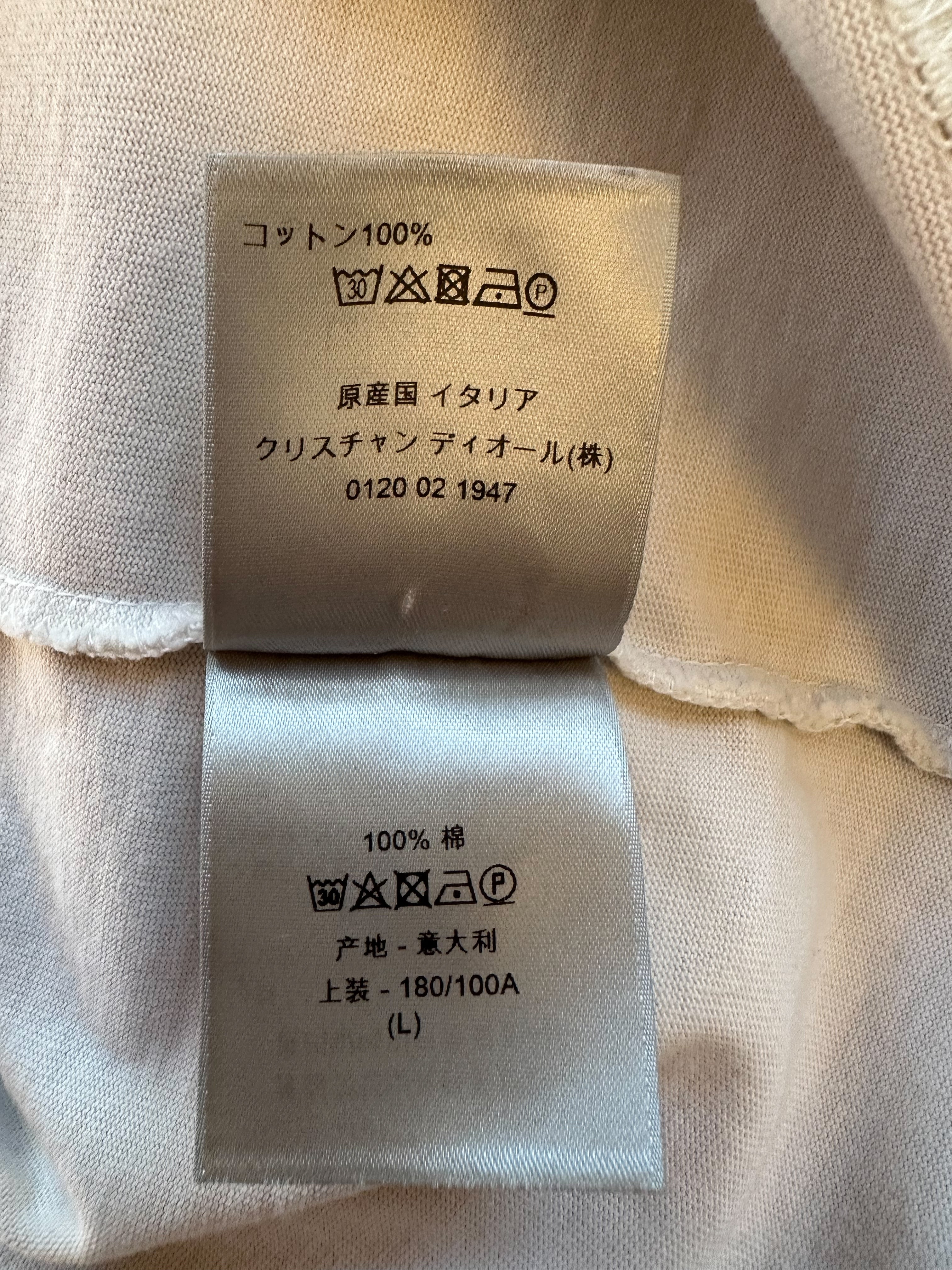 Dior Stussy Pink & White Logo T-Shirt