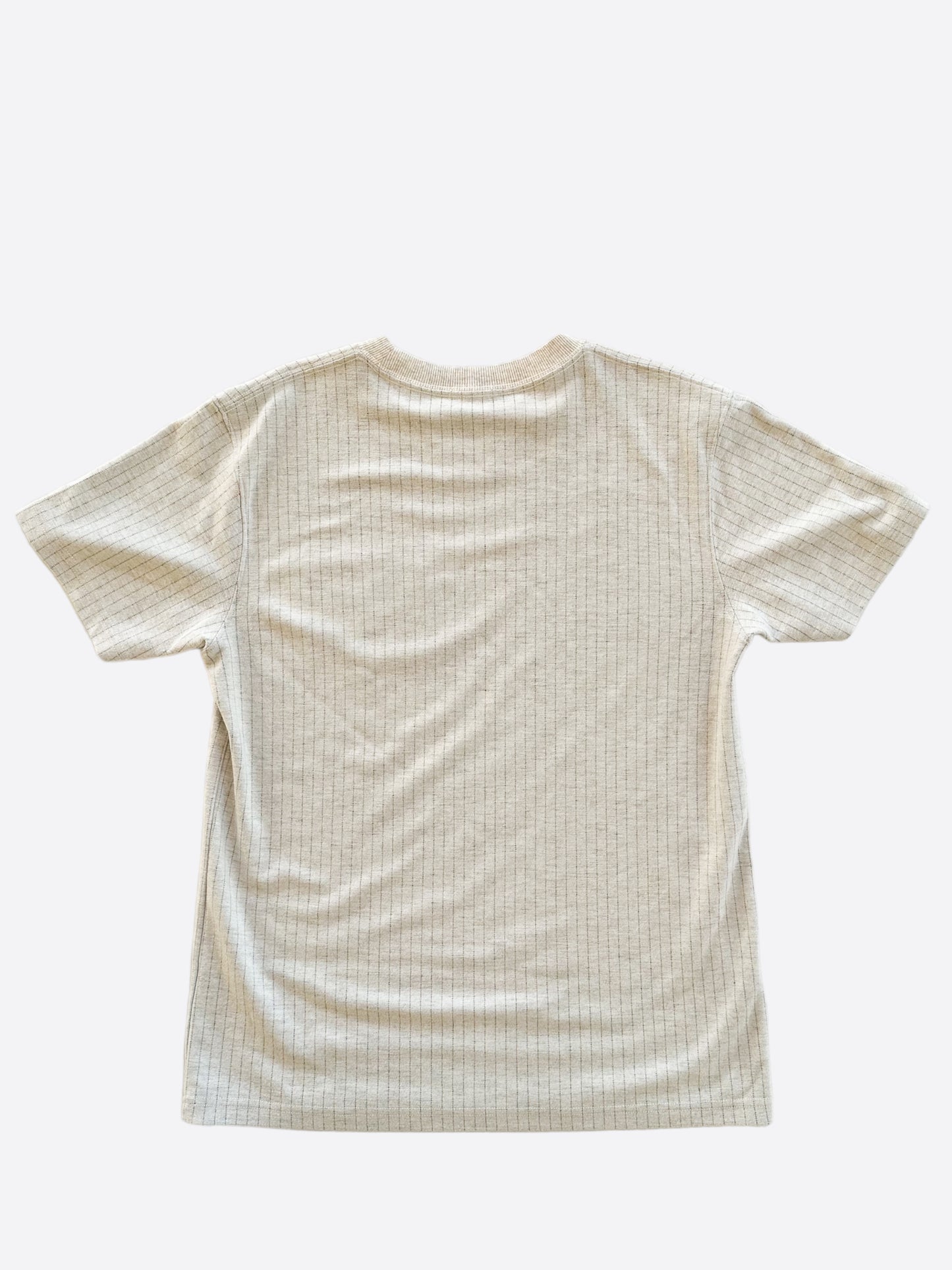 Dior Grey Pinstripe Atelier Embroidered T-Shirt