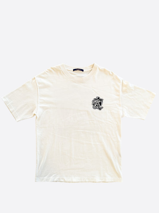 Louis Vuitton White Smoke Logo T-Shirt