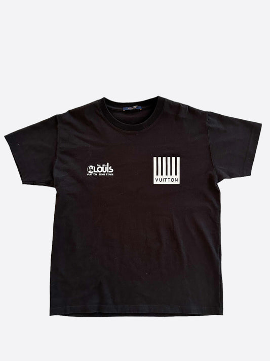 Louis Vuitton Black Barcode Logo T-Shirt