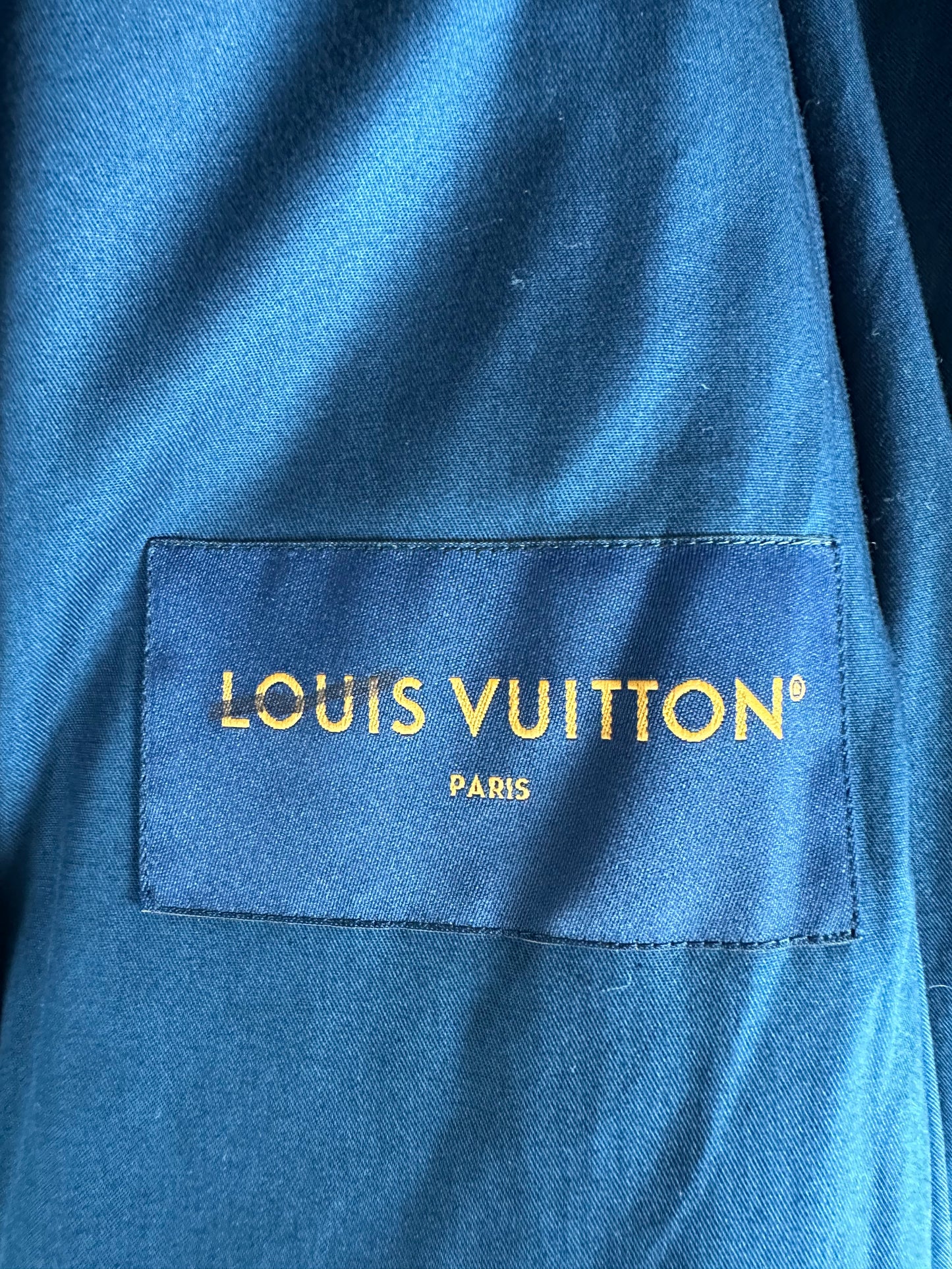 Louis Vuitton Blue Monogram Padded Denim Jacket