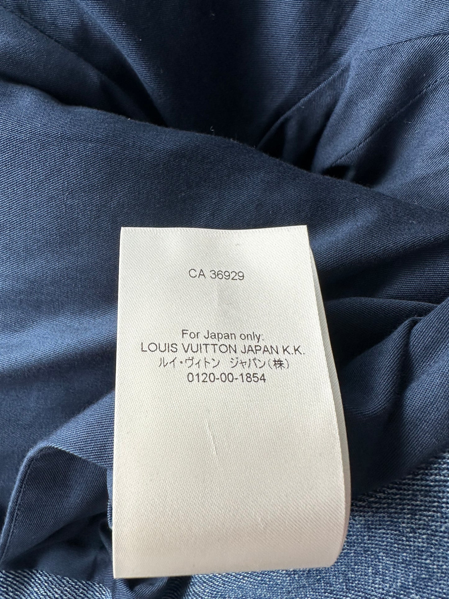 Louis Vuitton Blue Monogram Padded Denim Jacket