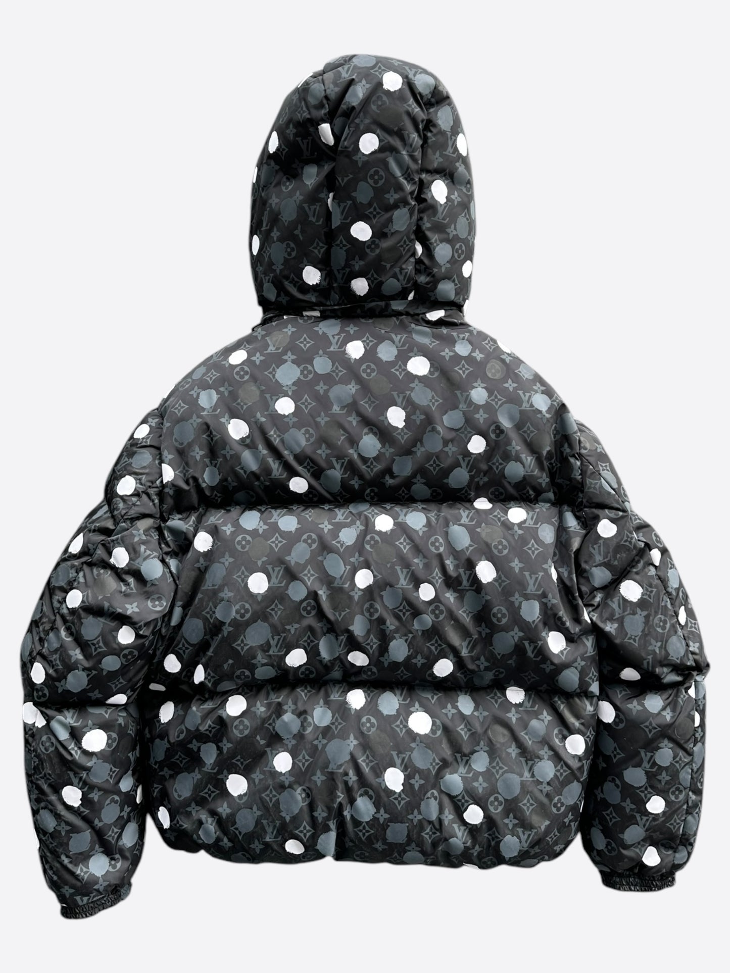 Louis Vuitton Yayoi Kusama Black Polka Dot Monogram Puffer Jacket