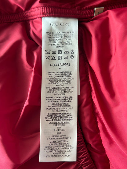 Gucci The North Face Beige GG Monogram Puffer Jacket