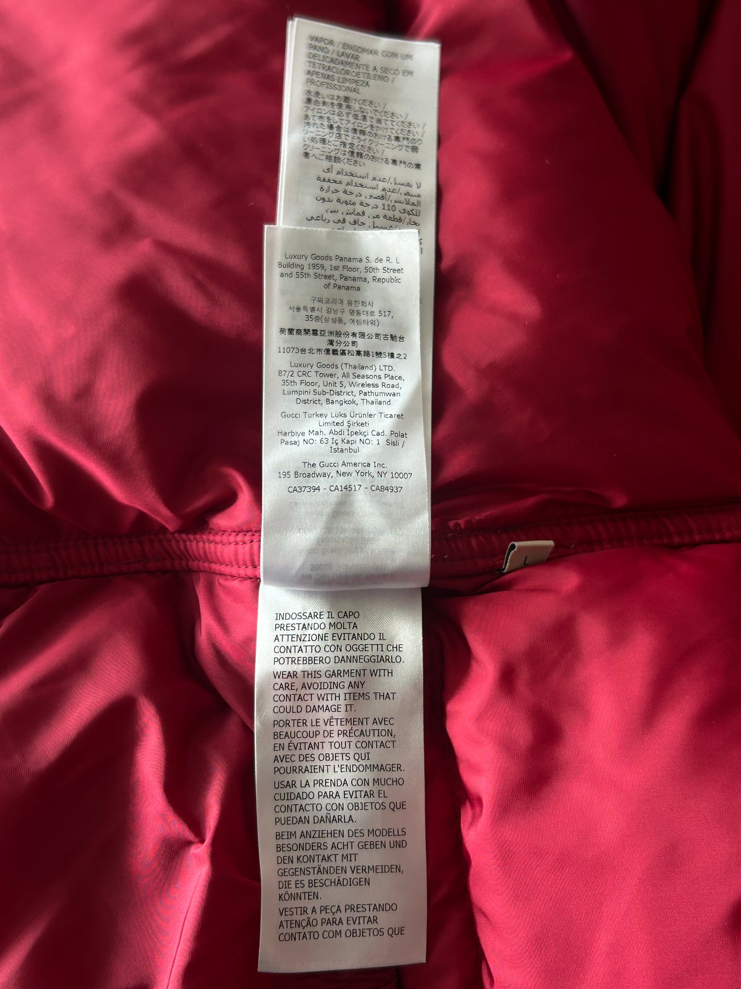 Gucci The North Face Beige GG Monogram Puffer Jacket