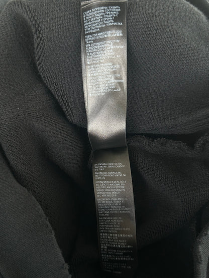 Balenciaga Black & White Darkwave Logo Hoodie