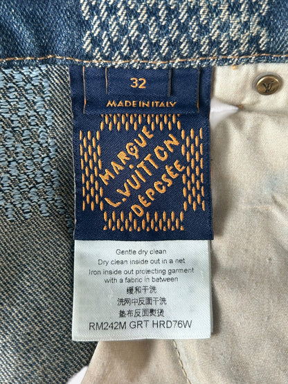 Louis Vuitton Blue Damier Denim Jeans