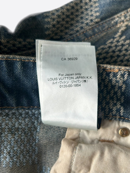 Louis Vuitton Blue Damier Denim Jeans