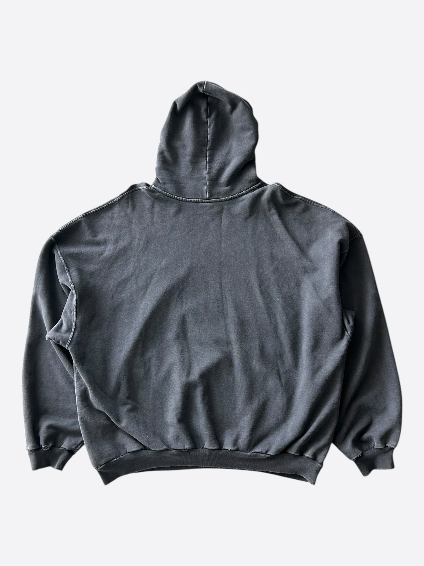 Balenciaga Black & Grey Liquified Logo Hoodie