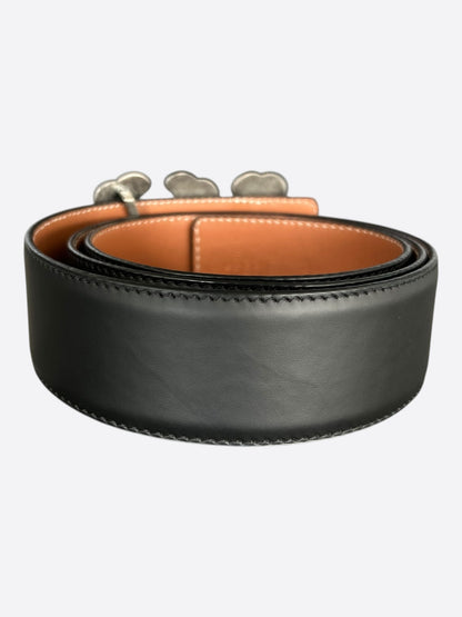 Louis Vuitton Black & Brown LV Ranch Logo Reversible Belt