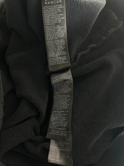 Balenciaga Black & Grey Liquified Logo Hoodie