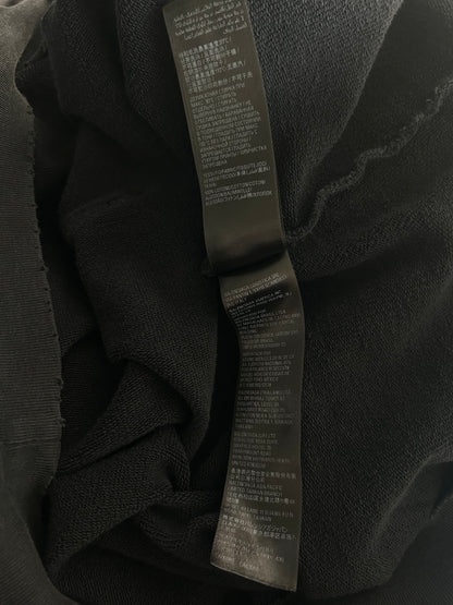 Balenciaga Black & Grey Liquified Logo Hoodie