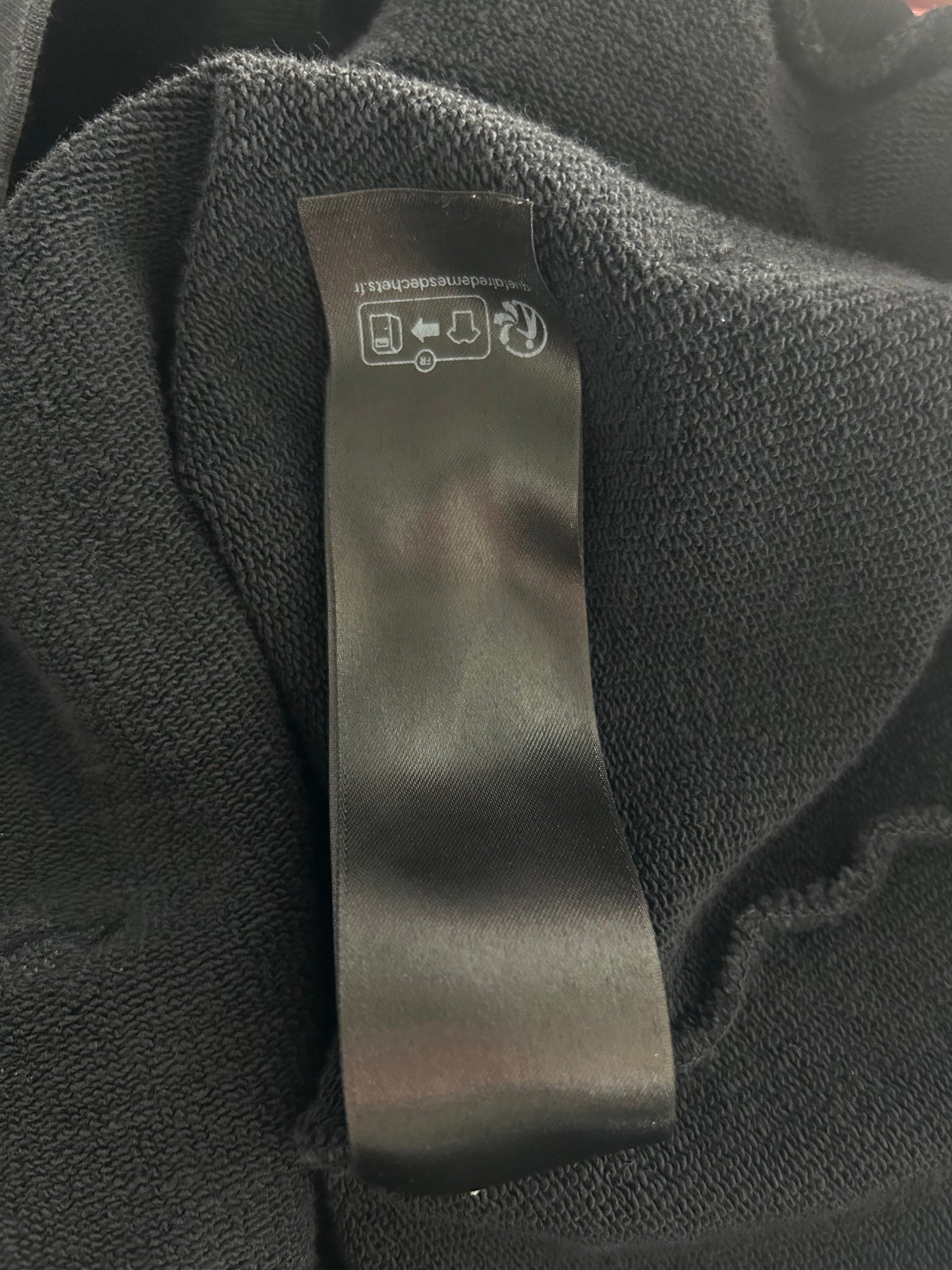 Balenciaga Black & Grey Liquified Logo Hoodie