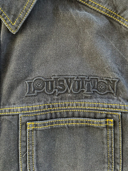 Louis Vuitton Washed Black Workwear Denim Shirt