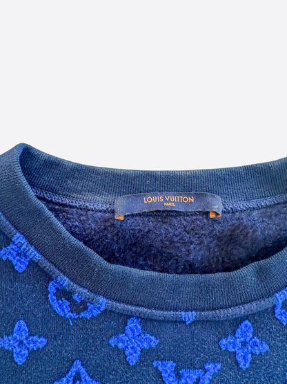 Louis Vuitton Blue Monogram Jacquard Sweater