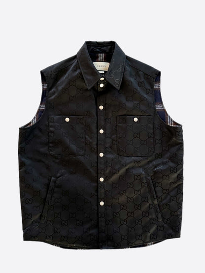 Gucci Black GG Monogram Off The Grid Vest