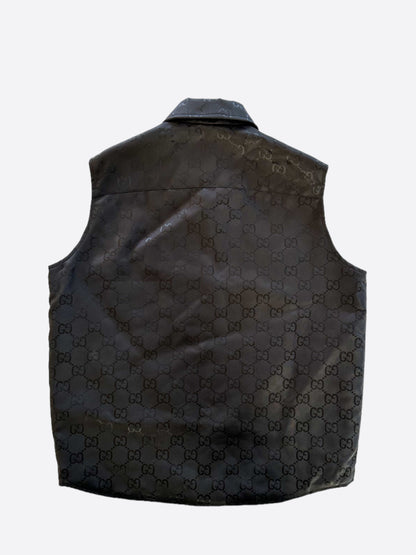 Gucci Black GG Monogram Off The Grid Vest