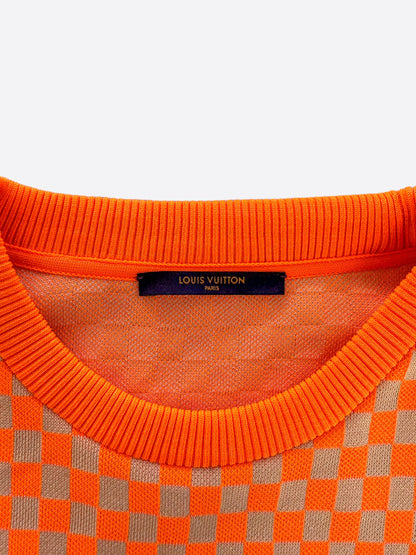 Louis Vuitton Orange Damier Sweater