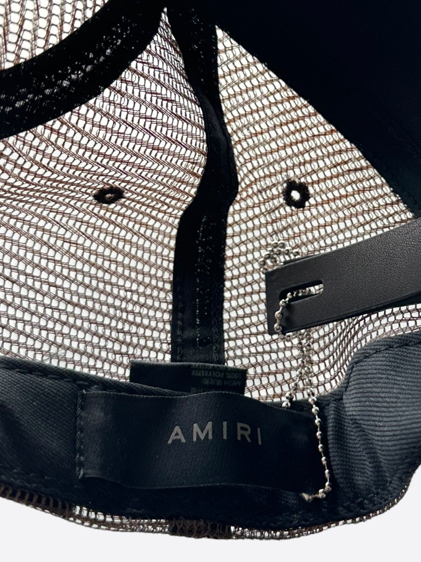 Amiri Brown & White Logo Trucker Hat