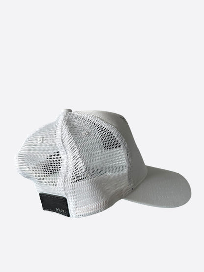 Amiri Playboy White & Black Logo Trucker Hat