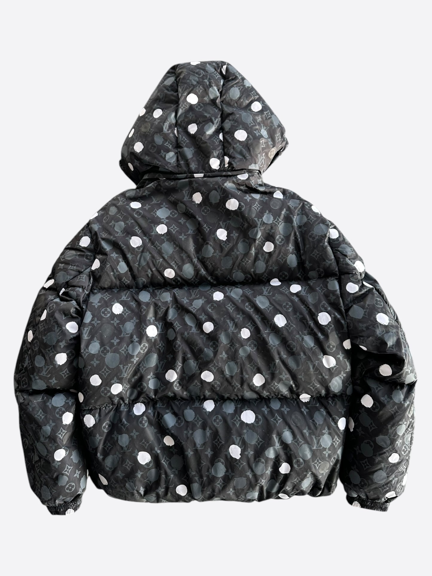 Louis Vuitton Yayoi Kusama Black Polka Dot Monogram Puffer Jacket