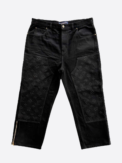 Louis Vuitton Black Monogram Carpenter Pants