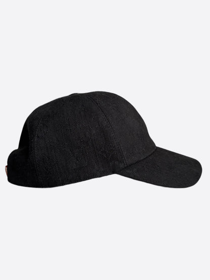 Louis Vuitton Black Monogram Essential Cap