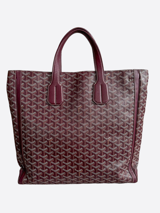 Goyard Burgundy Goyardine Voltaire Tote Bag