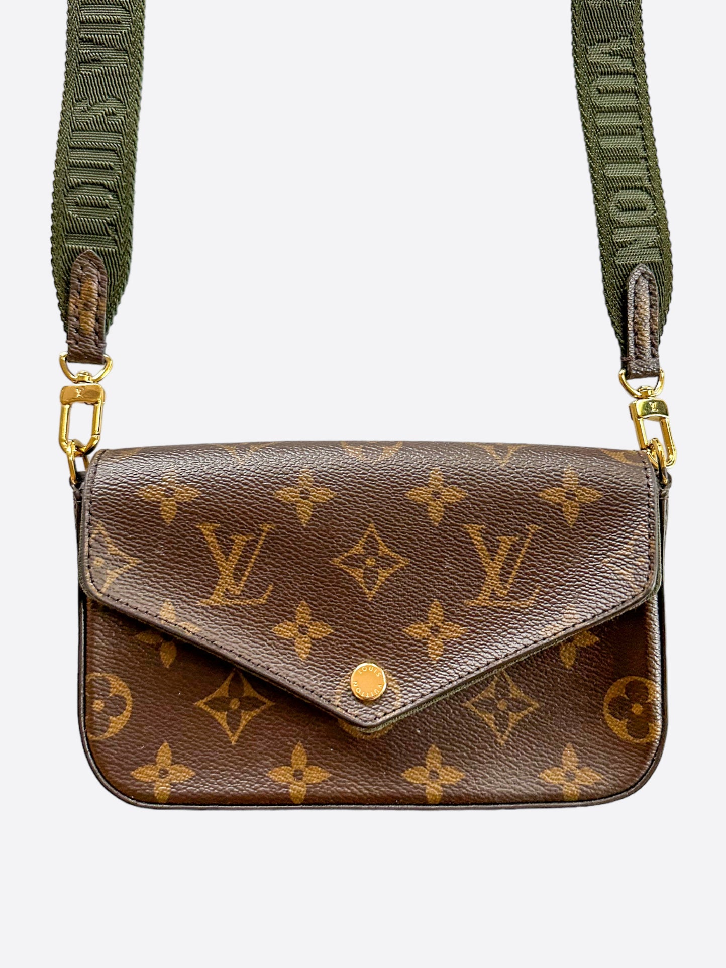 Louis Vuitton Brown Monogram Felicie Strap & Go